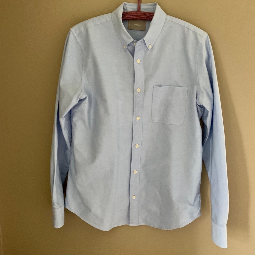 NEW EVERLANE blue button down